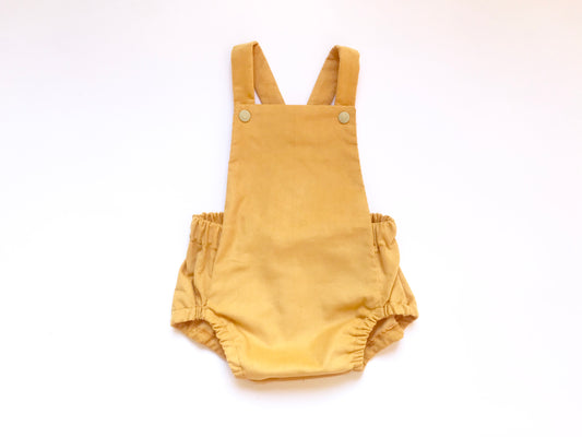 Honey Baby Needlecord Short Romper - Emma Neale Handmade