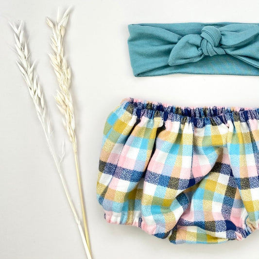 Sunny Check Modern Bloomers - Emma Neale Handmade