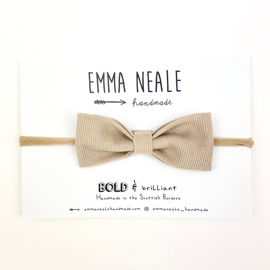 Fudge Ruby Bow Headband - Emma Neale Handmade