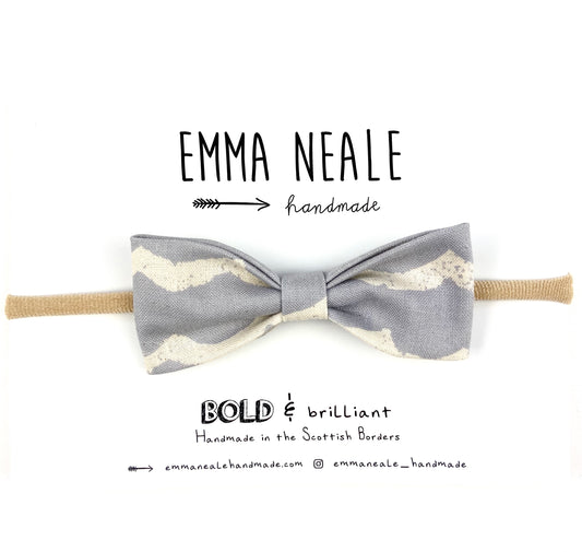Wave Ruby Bow Headband - Emma Neale Handmade