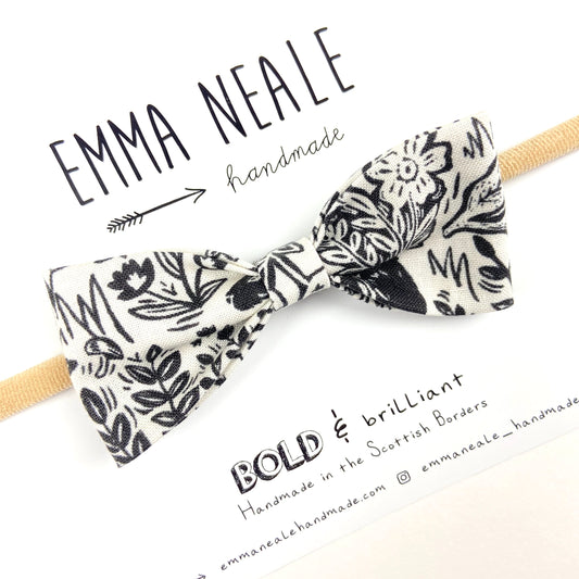 WILDWOOD RUBY BOW HEADBAND - Emma Neale Handmade