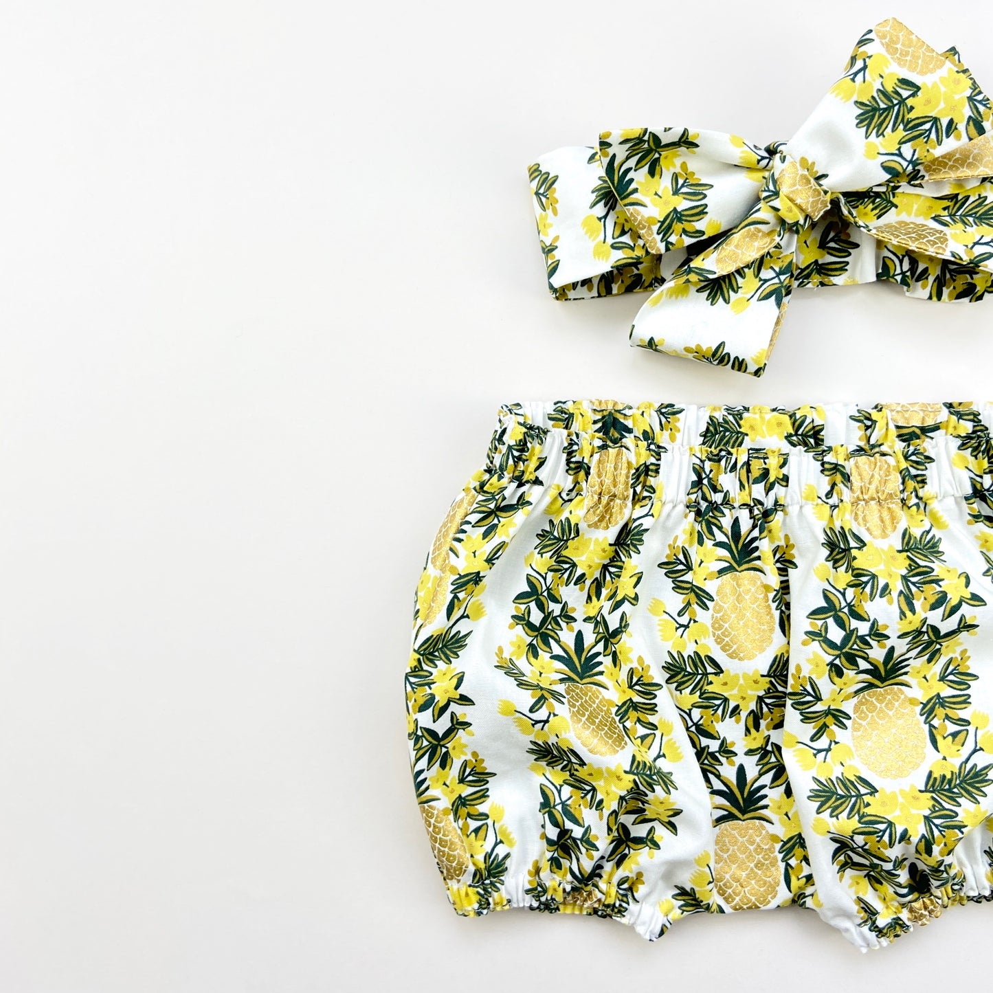 20% OFF Pineapple Vines Large Bow Headband - Emma Neale Handmade