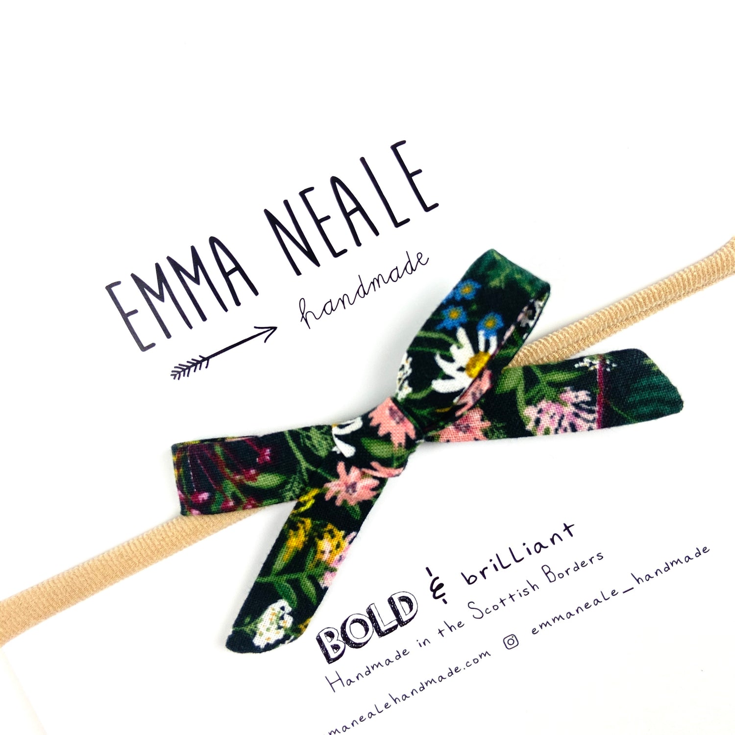 WILDFLOWER ORLA BOW HEADBAND - Emma Neale Handmade