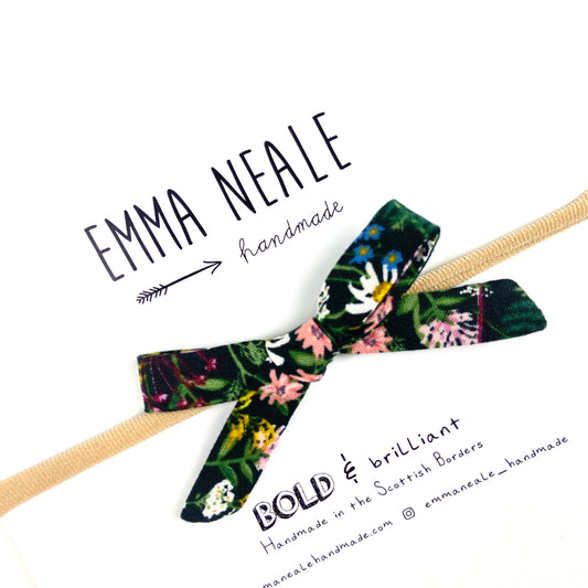 WILDFLOWER ORLA BOW HEADBAND - Emma Neale Handmade