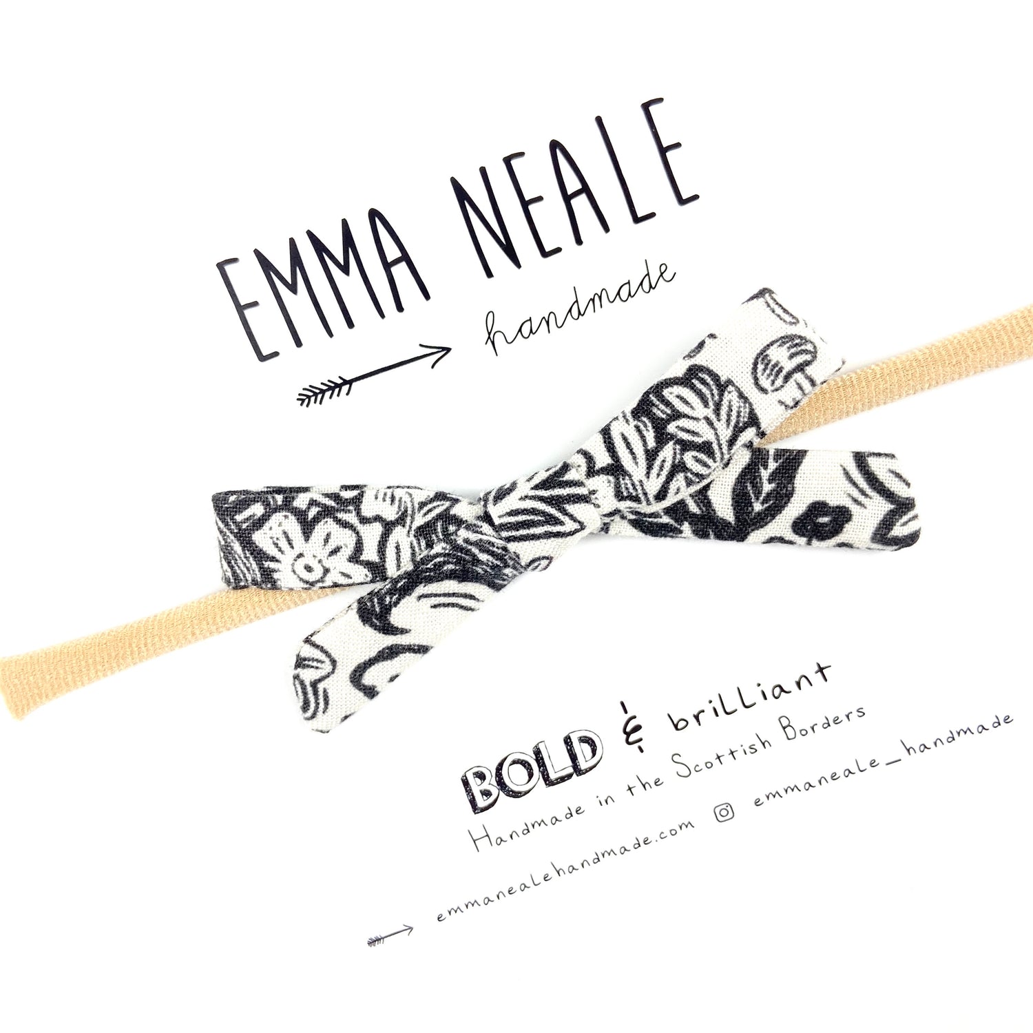 WILDWOOD ORLA BOW HEADBAND - Emma Neale Handmade