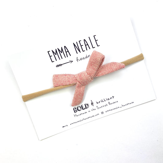 Strawberry Orla Bow Headband - Emma Neale Handmade