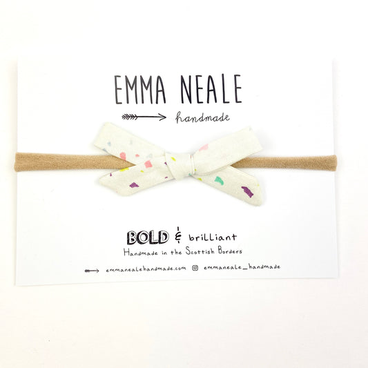 Confetti Orla Bow Headband - Emma Neale Handmade