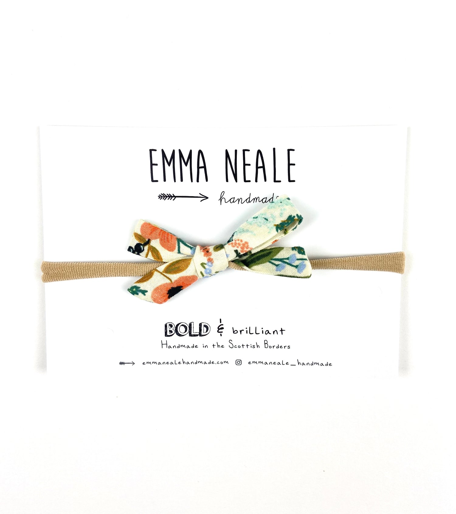 Herb Garden Orla Bow Headband - Emma Neale Handmade