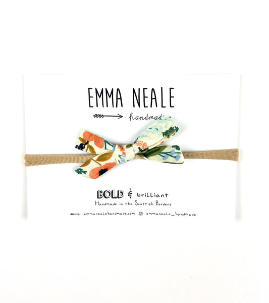 Herb Garden Orla Bow Headband - Emma Neale Handmade