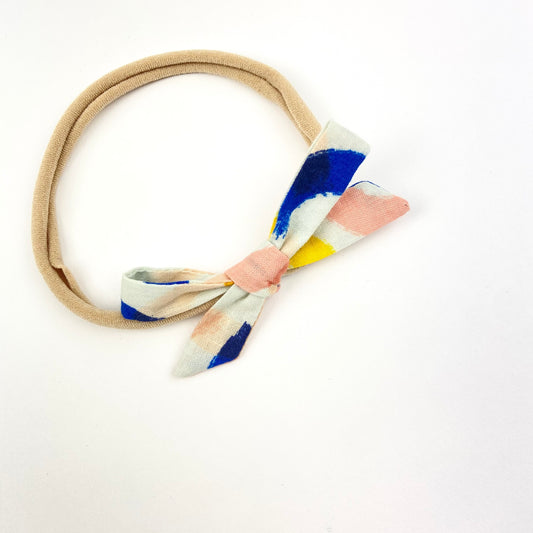 Brushstroke Orla Bow Headband - Emma Neale Handmade