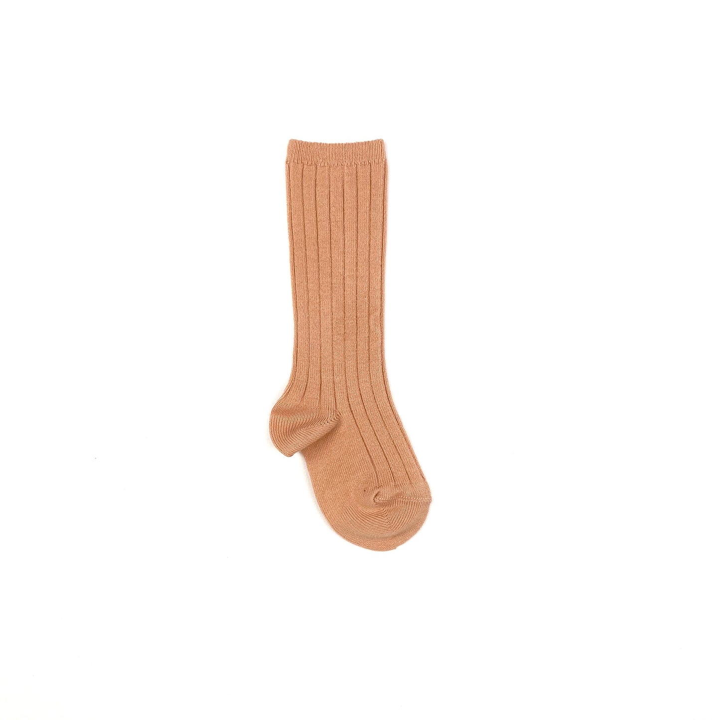 Peach Knee Socks - Emma Neale Handmade