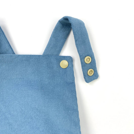 Blueberry Baby Needlecord Short Romper - Emma Neale Handmade