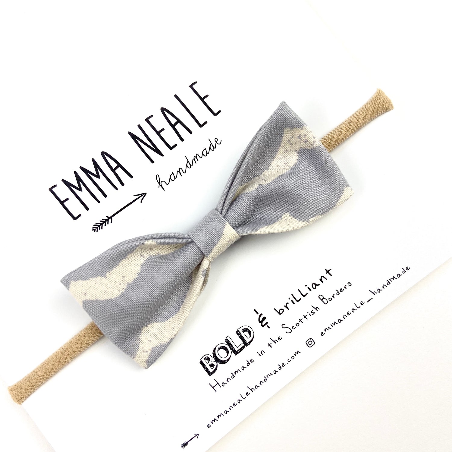 Wave Ruby Bow Headband - Emma Neale Handmade