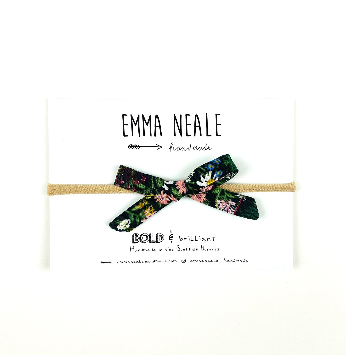 WILDFLOWER ORLA BOW HEADBAND - Emma Neale Handmade