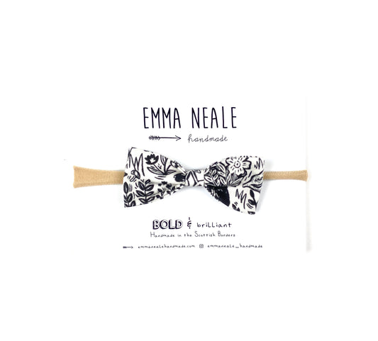 WILDWOOD RUBY BOW HEADBAND - Emma Neale Handmade