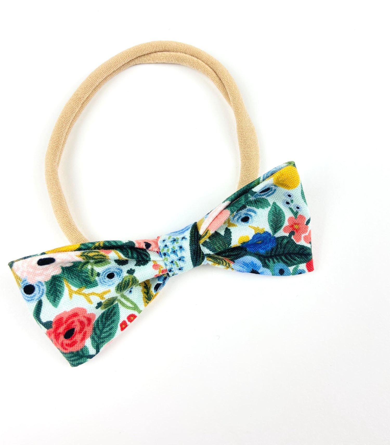 Garden Party Ruby Bow Headband - Emma Neale Handmade
