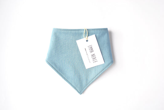 Light Denim Bandana Bib - Emma Neale Handmade